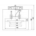 Current transformer for busbar, square aperture