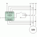 Three-phase monitors with checking state of contractor contacts