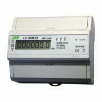 Three phase electrical meter with Modbus