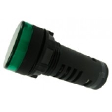 LED indikacinė lemputė žalia su TEST, 230V